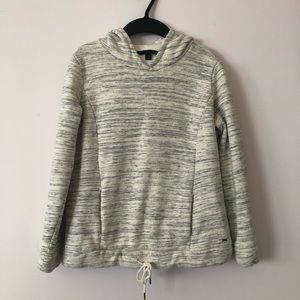 Tommy Hilfiger Grey and White Pullover Hoodie